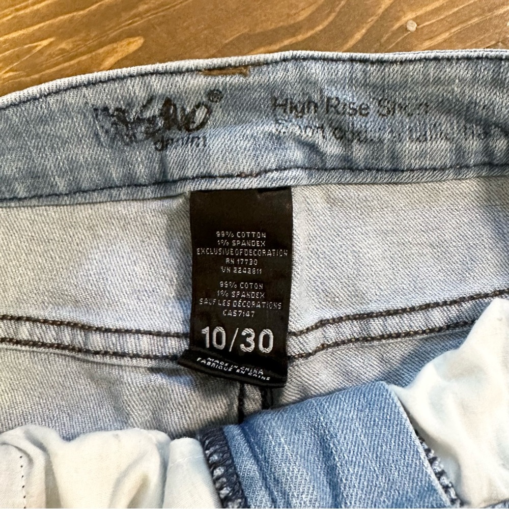 High Rise Denim Shorts - Picture 2 of 3
